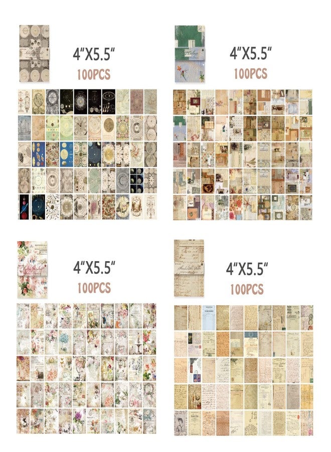 FMOACEN 400 PCS Scrapbook Paper Journaling Scrapbooking Supplies Kit Aesthetic Decorative Craft Paper Cottagecore Picture Frames Aesthetic Decor Art Collage Album - Image 4